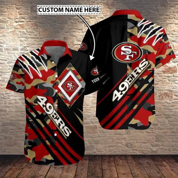 San Francisco 49ers 2 (34) Personalized Hawaiian Button down shirt
