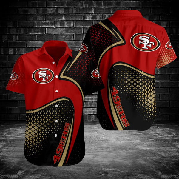 San Francisco 49ers 2 (50) Personalized Hawaiian Button down shirt