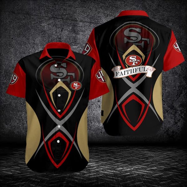 San Francisco 49ers 2 (56) Personalized Hawaiian Button down shirt