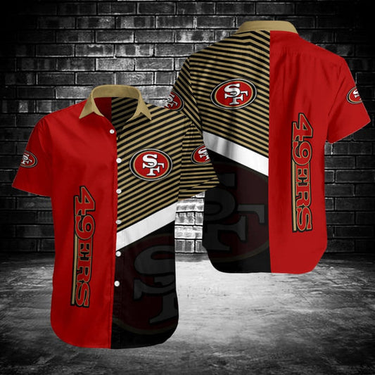 San Francisco 49ers 2(53) Personalized Hawaiian Button down shirt
