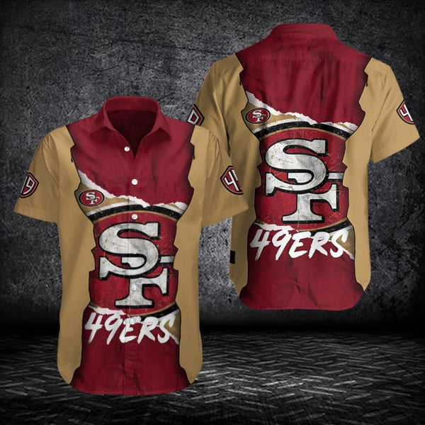 San Francisco 49ers 2 (52) Personalized Hawaiian Button down shirt