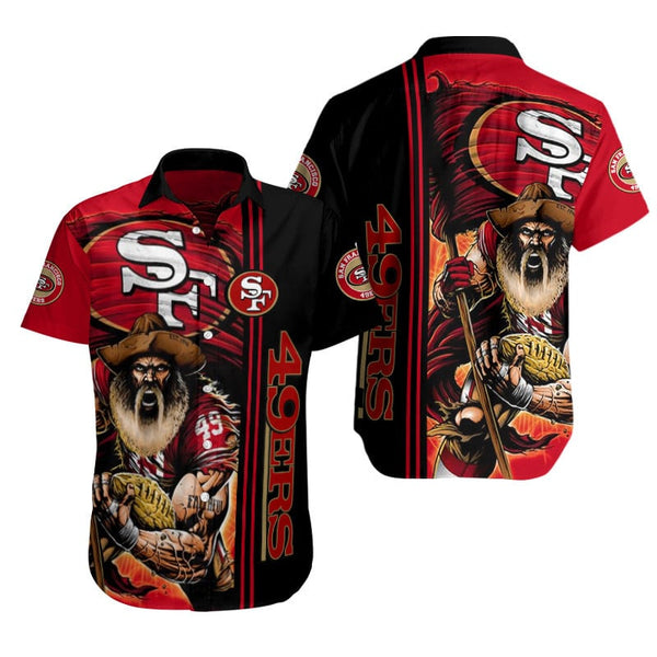 San Francisco 49ers 2 (51) Personalized Hawaiian Button down shirt