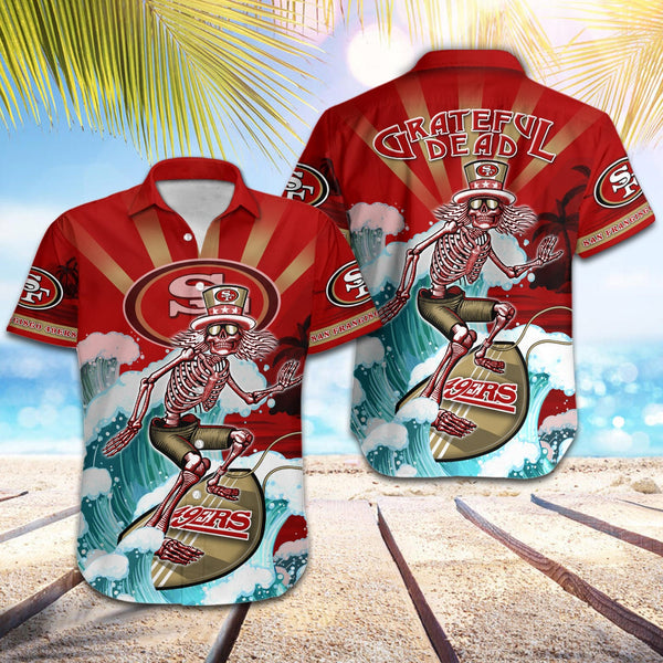 San Francisco 49ers 2 (45) Personalized Hawaiian Button down shirt