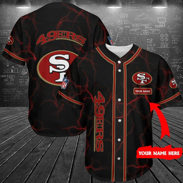 San Francisco 49ers Personalized Baseball Jersey 041