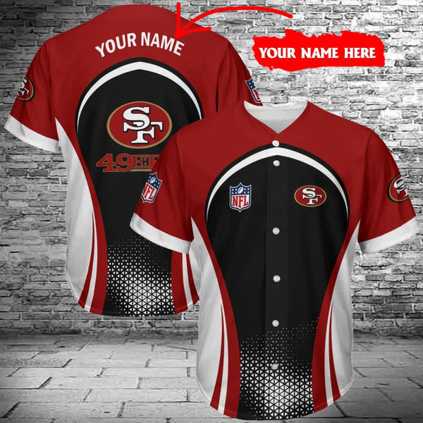 San Francisco 49ers Personalized Baseball Jersey 039