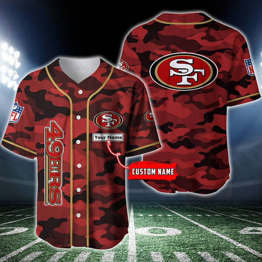 San Francisco 49ers Personalized Baseball Jersey 051