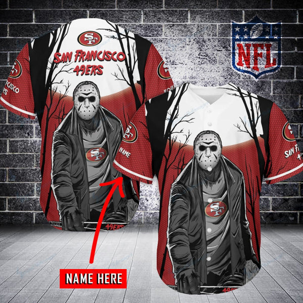 San Francisco 49ers Personalized Baseball Jersey 053