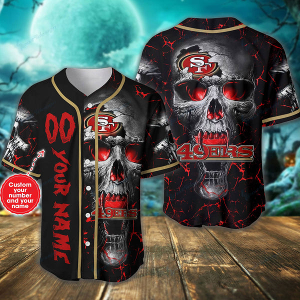 San Francisco 49ers Personalized Baseball Jersey 052