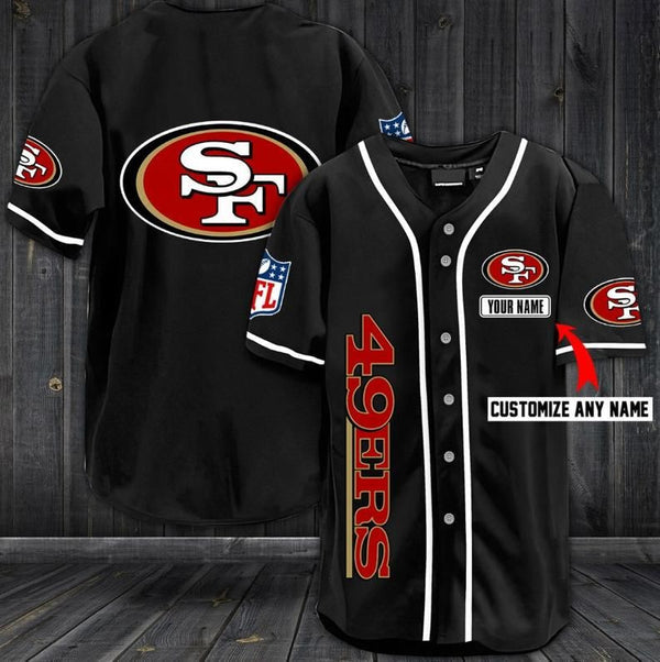 San Francisco 49ers Personalized Baseball Jersey 072