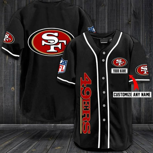San Francisco 49ers Personalized Baseball Jersey 072