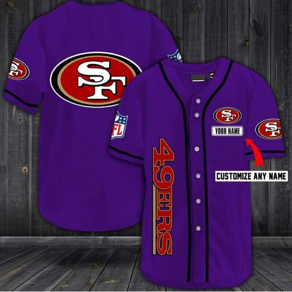 San Francisco 49ers Personalized Baseball Jersey 072