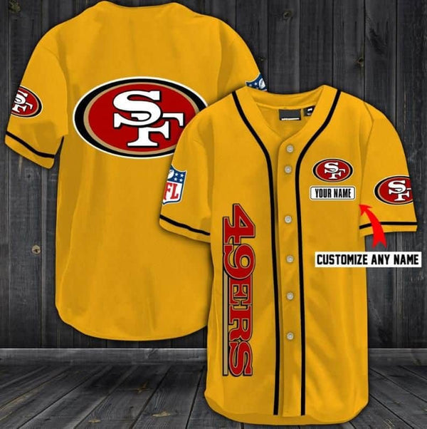 San Francisco 49ers Personalized Baseball Jersey 072