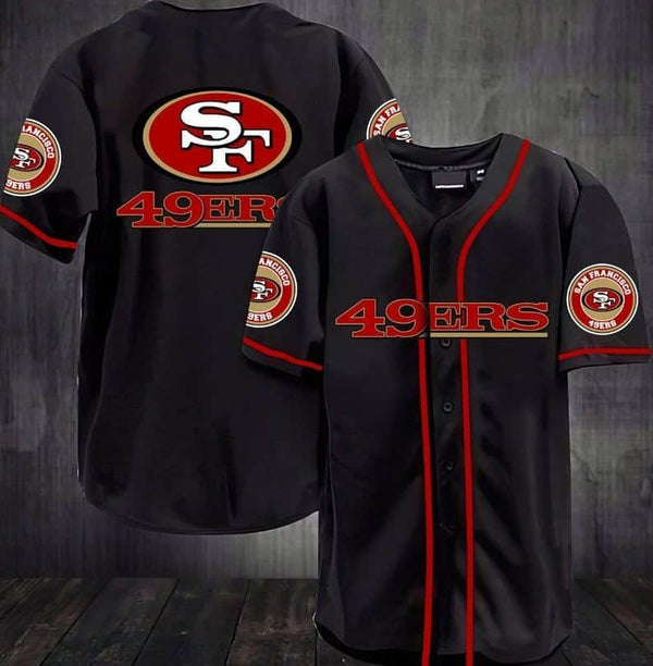 San Francisco 49ers Personalized Baseball Jersey 073