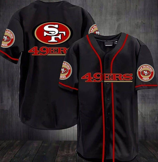 San Francisco 49ers Personalized Baseball Jersey 073