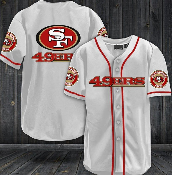 San Francisco 49ers Personalized Baseball Jersey 073