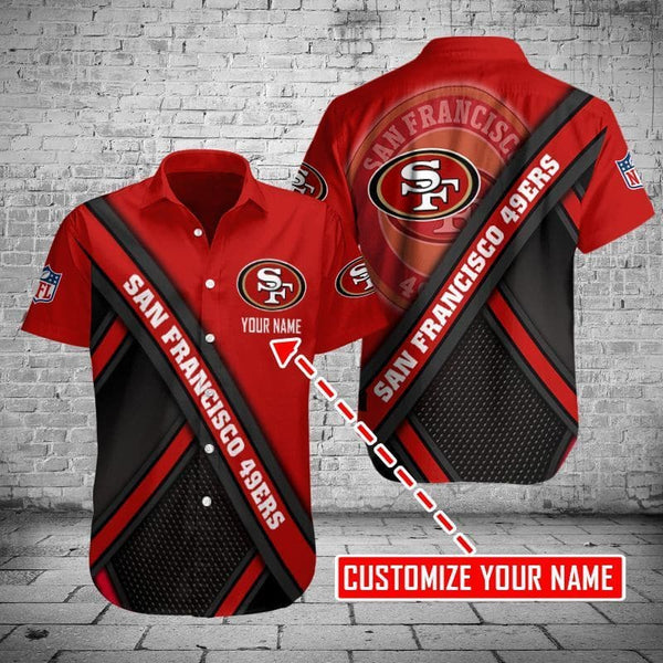 San Francisco 49ers 2 (74) Personalized Hawaiian Button down shirt