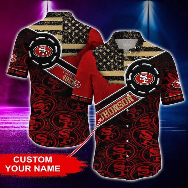 San Francisco 49ers 2 (73) Personalized Hawaiian Button down shirt