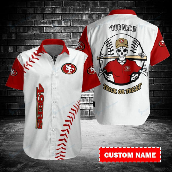 San Francisco 49ers 2 (80) Personalized Hawaiian Button down shirt