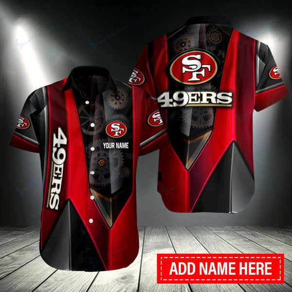 San Francisco 49ers 2 (84) Personalized Hawaiian Button down shirt
