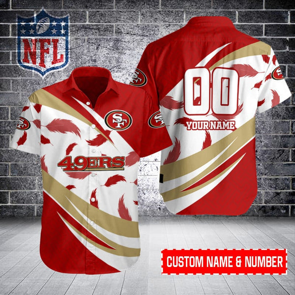 San Francisco 49ers 2 (92) Personalized Hawaiian Button down shirt