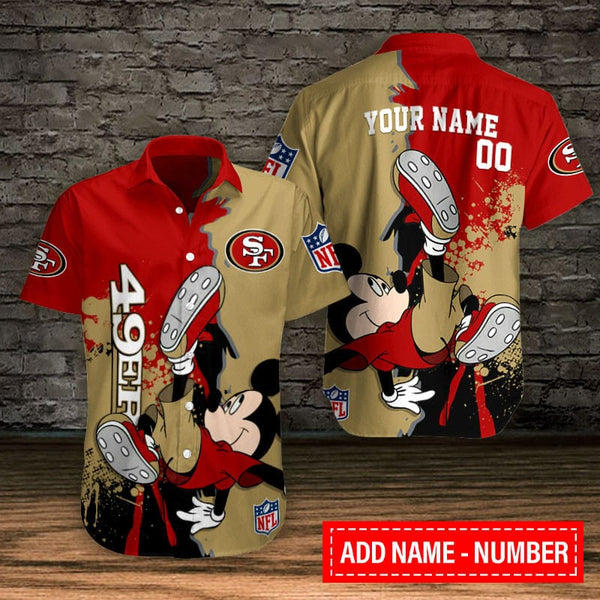 San Francisco 49ers 2 (87) Personalized Hawaiian Button down shirt