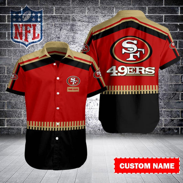 San Francisco 49ers 2 (88) Personalized Hawaiian Button down shirt