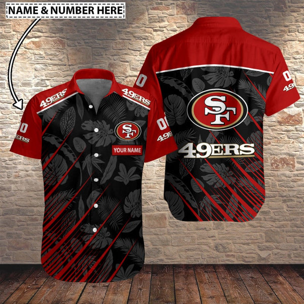 San Francisco 49ers 2 (105) Personalized Hawaiian Button down shirt