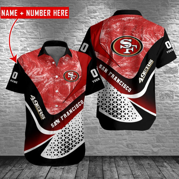 San Francisco 49ers 2 (97) Personalized Hawaiian Button down shirt