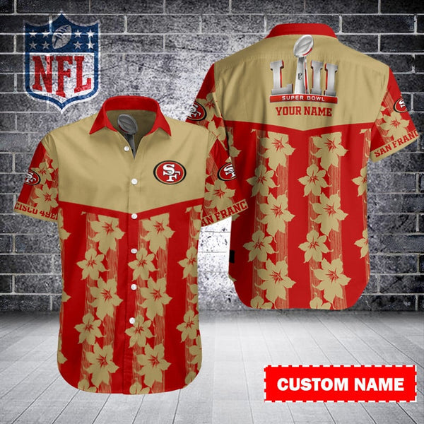 San Francisco 49ers 2 (101) Personalized Hawaiian Button down shirt