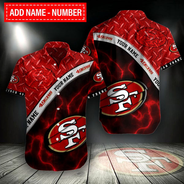San Francisco 49ers 2(99) Personalized Hawaiian Button down shirt