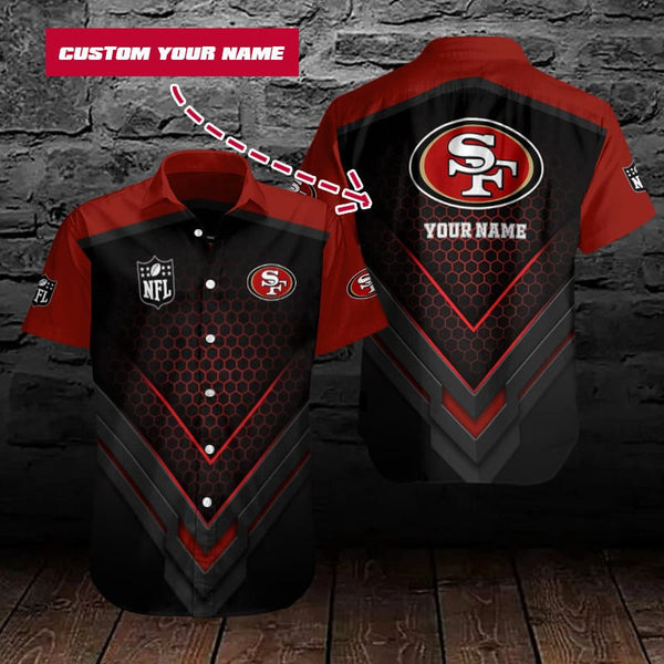 San Francisco 49ers 2 (108) Personalized Hawaiian Button down shirt