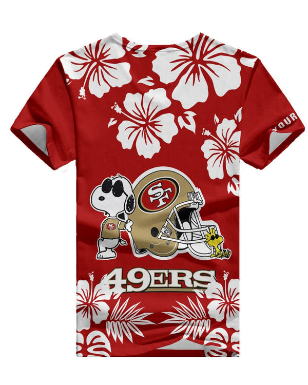 San Francisco 49ers 1 (111) Personalized V-neck Women T-shirt