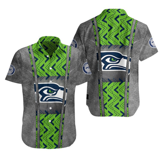 Seattle Seahawks 2 (3) Personalized Hawaiian Button down shirt