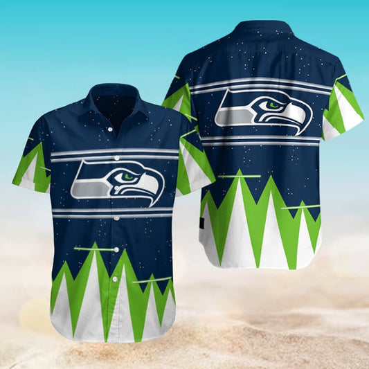 Seattle Seahawks 2 (22) Personalized Hawaiian Button down shirt