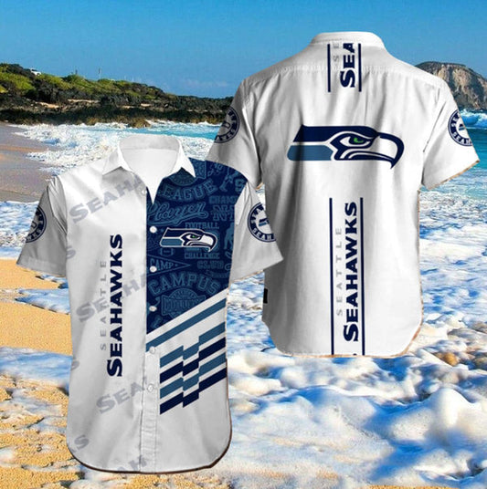 Seattle Seahawks 2 (16) Personalized Hawaiian Button down shirt