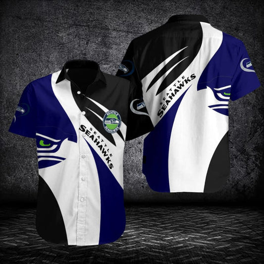 Seattle Seahawks 2 (21) Personalized Hawaiian Button down shirt