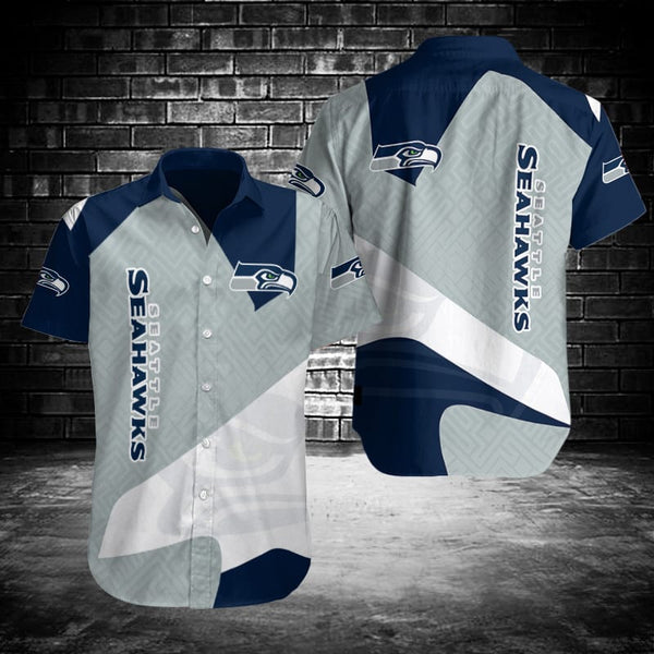 Seattle Seahawks 2 (15) Personalized Hawaiian Button down shirt
