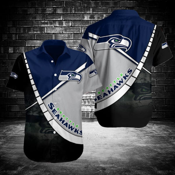Seattle Seahawks 2 (20) Personalized Hawaiian Button down shirt
