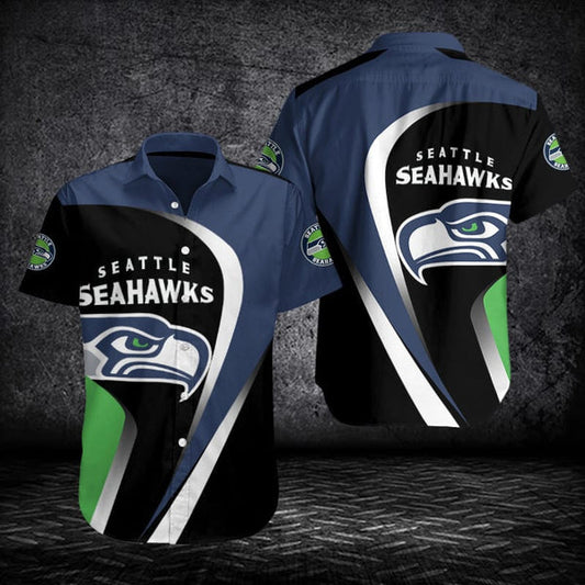 Seattle Seahawks 2 (23) Personalized Hawaiian Button down shirt