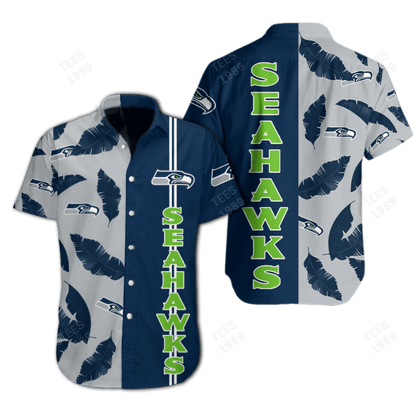 Seattle Seahawks 2 (28) Personalized Hawaiian Button down shirt