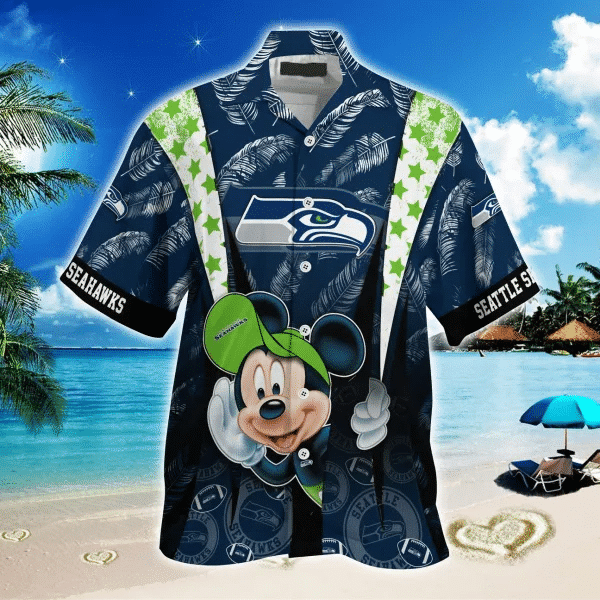 Seattle Seahawks 2 (26) Personalized Hawaiian Button down shirt