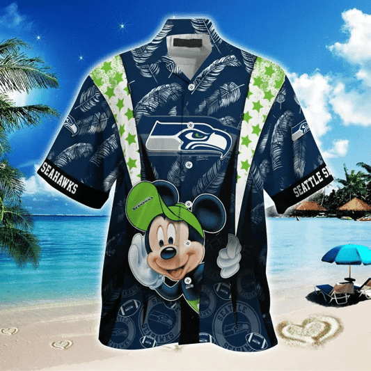 Seattle Seahawks 2 (26) Personalized Hawaiian Button down shirt