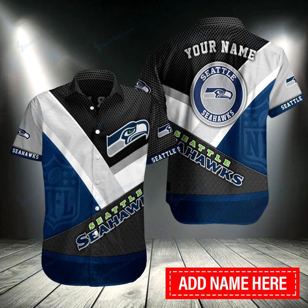 Seattle Seahawks 2 (33) Personalized Hawaiian Button down shirt