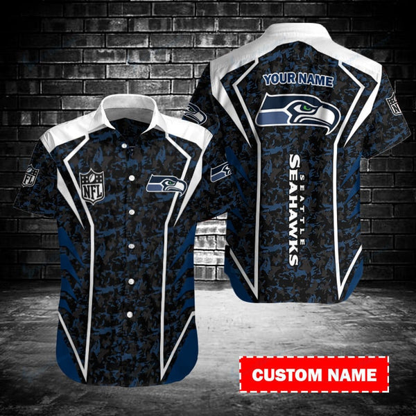Seattle Seahawks 2 (29) Personalized Hawaiian Button down shirt