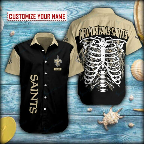 New Orleans Saints 2 (64) Personalized Hawaiian Button down shirt