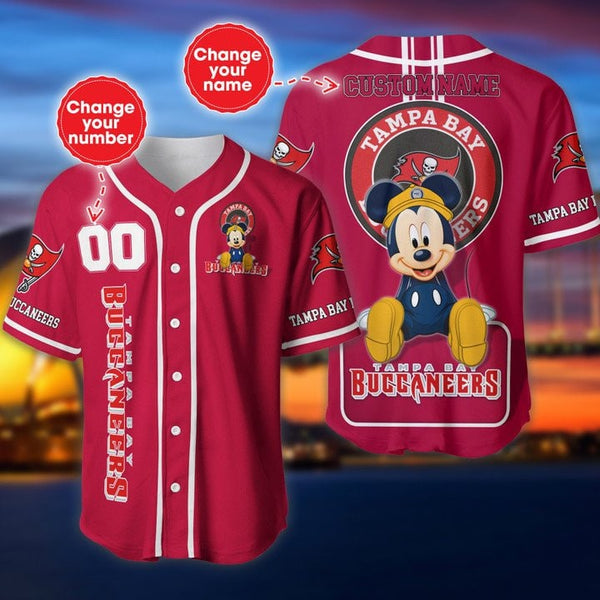 Tampa Bay Buccaneers Personalized Baseball Jersey 025