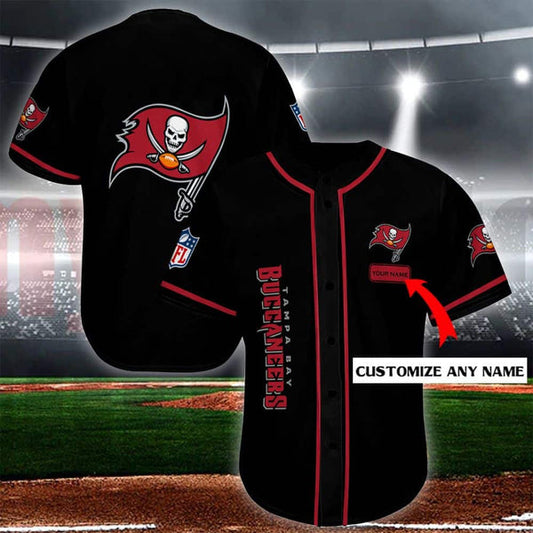 Tampa Bay Buccaneers Personalized Baseball Jersey 018