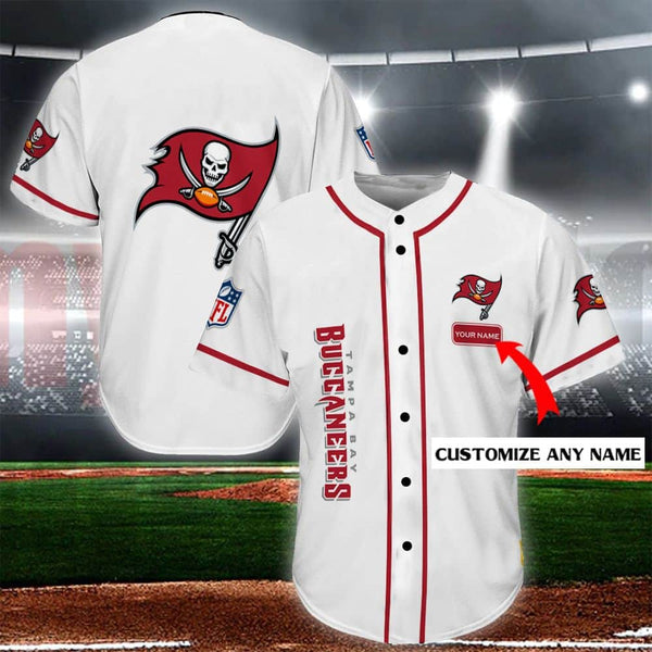 Tampa Bay Buccaneers Personalized Baseball Jersey 018