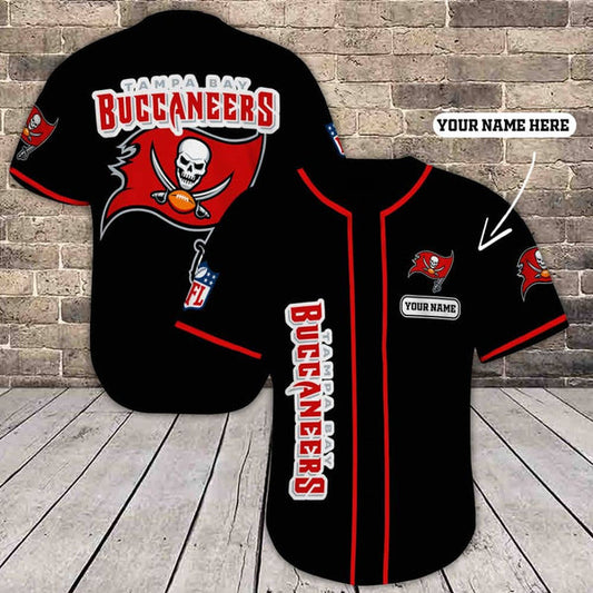 Tampa Bay Buccaneers Personalized Baseball Jersey 019