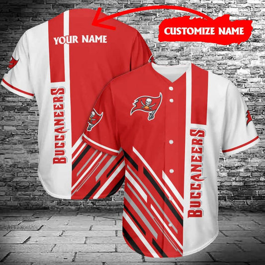 Tampa Bay Buccaneers Personalized Baseball Jersey 021